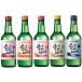 [ Корея shochu * Корея еда * Корея кулинария * sake ]jounte- shochu 360ml5 вид пробный комплект ( голубика * гранат * yuzu * грейпфрут *pi-chi)
