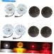 󥫡 4ĤΥȥХ1157 LED󿮹楤󥵡W / Harley Flht Flhx Flhr 4pcs Motorcycle 1157 LED Turn Signal Inserts W/ Lens For Har