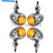 󥫡 ǦZX 1000 600R 750R 900RΤ4xž饤ȥ󥸥С 4x Turn Signal Light Indicators Amber For Kawasaki Nin