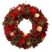 natural Christmas wreath 20cm red M size natural lease entranceway stylish Northern Europe artificial flower red ornament pine .... free shipping gorgeous 