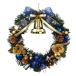  Christmas wreath 30cm blue Gold entranceway stylish Northern Europe handmade 