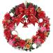  Deluxe Christmas wreath 50cm pearl red extra-large entranceway stylish Northern Europe handmade 