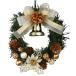  Christmas wreath 15cm Gold entranceway stylish Northern Europe handmade 