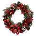  Christmas wreath 20cm red entranceway stylish Northern Europe handmade 