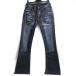 BONAVENTUREbona венчурный ботинки cut джинсы Denim брюки голубой 11494 25 женский б/у 