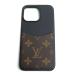 LOUIS VUITTON Louis * Vuitton IPHONE бампер 15 PRO MAX iPhone кейс монограмма Brown черный M82888 унисекс б/у 