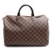 LOUIS VUITTON Louis * Vuitton speedy 35 сумка "Boston bag" Damier Brown N41523 унисекс б/у 