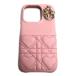 Christian Dior Christian Dior reti Dior kana -juiPhone 15 PRO iPhone кейс розовый S60030NHG_92PU б/у прекрасный товар 