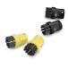 [ отметка 3 раз 8/15-8/16] Karcher (KARCHER) щетка 4 штук комплект ( чёрный 2 шт желтый 2 шт ) 2.863-282.0
