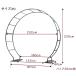 ���؉� �A�[�` �S�� �����e���A�[�` �ی^ 1�� �� �� ��232cm ���s60cm ����230cm �K�[�f�� �A�C�A�� ���[�Y �o���A�[�` �K�[�f�j���O �� ���� �� �� �K�N ���| �֘A�摜2