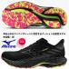  Mizuno MIZUNO/ мужской бег обувь /ue-b rider 28/WAVE RIDER 28/J1GC246301/ черный × серебряный × розовый / ограничение цвет / пара ширина :2E
