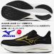  Mizuno MIZUNO/ мужской бег обувь /ue-b rider 29 SW/WAVE RIDER 29 SW/J1GC250455/ черный × Gold × белый / пара ширина :4E super широкий 