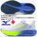  Mizuno / дамский бег обувь /ue-b rider 29/WAVE RIDER 29/J1GD250371/ белый × желтый × голубой / пара ширина :2E/2026 год 2 месяц продажа последняя модель 