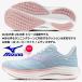  Mizuno / дамский бег обувь /ue-b rider 29 SW/WAVE RIDER 29 SW/J1GD250625/ голубой × лиловый × розовый / пара ширина :4E super широкий 
