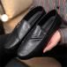  джентльмен обувь мужской Loafer мокасины бизнес обувь кожа обувь Work черный формальный Flat каблук мероприятие работа ходить на работу ходьба чёрный мужчина . обувь 