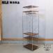  Muji Ryohin MUJI грецкий орех материал × нержавеющая сталь 5 уровень единица полка гардероб балка есть натуральный открытый полки простой FL224