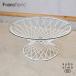 Francfranc franc franc ma- задний стекло кофе стол белый living стол low стол современный elegant GF433