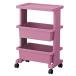 JEJa stage (JEJ Astage) lycee стол Wagon Mini сделано в Японии тип 3 уровень с роликами розовый серый ширина 40× глубина 25× высота 62.5
