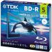 TDK видеозапись для Blue-ray диск BD-R 25GB 1-4 скоростей белый широкий принтер bru5 листов 5mm тонкий кейс BRV25PWB5A