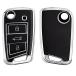 kwmobile соответствует : VW Golf 7 MK7 3- кнопка автомобиль ключ чехол для ключей - ключ покрытие ключ покрытие TPU глянец отделка - машина ключ 