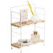  не 2 торговля Mini полка место хранения полки ширина 24× глубина 10.5× высота 29.5cm белый × натуральный интерьер подставка складной 55003