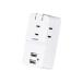 EXHEART USB порт есть розетка (AC ×3/ USB-A×2) внезапный скорость зарядка ответвление ( мощный / максимальный 3.4A) розетка белый маленький 