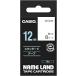  Casio этикетка зажигалка имя Land лента 12mm XR-12WE оригинальный товар [ кошка pohs ]