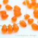  Чехия стекло бисер Drop ...9×6mm прозрачный orange 20 шт детали материалы ручной работы материалы Чехия бисер 