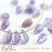  Чехия бисер Drop 6×9mmbai цвет violet опал × свет сапфир голубой примерно 20 шт .... Чехия стекло аксессуары детали материал 