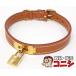 [ качество KONI si][HERMES/ Hermes ] ошейник katena узор Brown × Gold металлические принадлежности товары для домашних животных с коробкой [ включая доставку ]l0272y