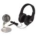 Shure Mobile Recording Kit with SRH240A Headphones and MV5 Microphone Including Lightning and USB Cables, Grey, Black (MV5/A-240 BNDL)