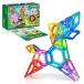 Hurtle Magnetic Building Blocks for Kids - Preschool Learning Toys Shapes Block Educational Magnet Tiles Kids Toy Set - Safe Durable Non-Toxic Magneti