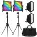 Switti RGB Video Light, Full Color Studio Photography Lighting Kit, 50W LED Panel Light with Softbox, 552 LEDs/CRI 97+, 2600K-10000K/0-360 Adjustable