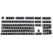 YXZQ Keycaps 108 PBT Backlit Keycaps for K70 K65 K95 RGB Keyboard Keycaps Keyboard Universal (Color : Black)