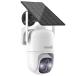 Solar Outdoor Security Camera, Wireless 3MP Pan Tilt 360 View WiFi Weatherproof Surveillance Camera Support Color Night Vision, Alexa, Siren Alarm,