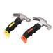 2Pcs Claw Hammer Mini Nail Puller Round Face High Strength TPR Handle Portable Hammer Tool for Working