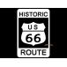  route 66 разрезные наклейки ( белый A* рамка-оправа )