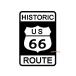  route 66 разрезные наклейки ( чёрный B* рамка-оправа )