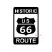  route 66 разрезные наклейки ( чёрный A* рамка-оправа )