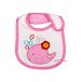  baby bib ( белый * кит розовый )