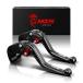 ¹͢ʡMZS Black Motorcycle Brake Clutch Levers Short Adjustable CNC Co
