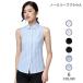  blouse no sleeve lady's attaching collar shirt po Inte do color round color attaching collar woman tops thin tippet piling put on 