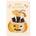  открытка Halloween tokoro com gi открытка тыква. средний . чёрный кошка HWPG-275 открытка с видом 