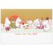  новогодняя открытка Moomin .... новогоднее поздравление открытка 1 рисунок 3 листов ввод NCP-855-260 2027 год акционерное общество Япония отверстие Mark 