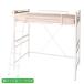  compact loft bed thin type anti-bacterial domestic production pocket coil with mattress linen set single short construction installation attaching 