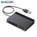  Elecom ELECOM MR-C24BK память Lilly da lighter /USB ступица есть /SD+MS+CF+XD/ черный (1 шт )
