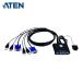 ATEN CS22U KVM переключатель 2 порт /USB/ кабель в одном корпусе (1 шт. )