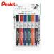 Pentel Pentel knock ru панель . Fit средний знак 6 -цветный набор (1S) EMWL5SBF6ST