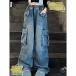  Denim широкий брюки Kids ребенок одежда Junior ... Kids брюки-карго обратная сторона ворсистый boys девушки мужчина девочка мужчина . женщина . модный посещение детского сада посещение школы выход Rao
