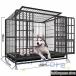  складной собачья конура наружный 2 -слойный дверь большой собака блокировка проект колесо . обод - Bubble tray собака. клетка нержавеющая сталь 